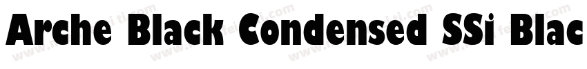 Arche Black Condensed SSi Black Con字体转换